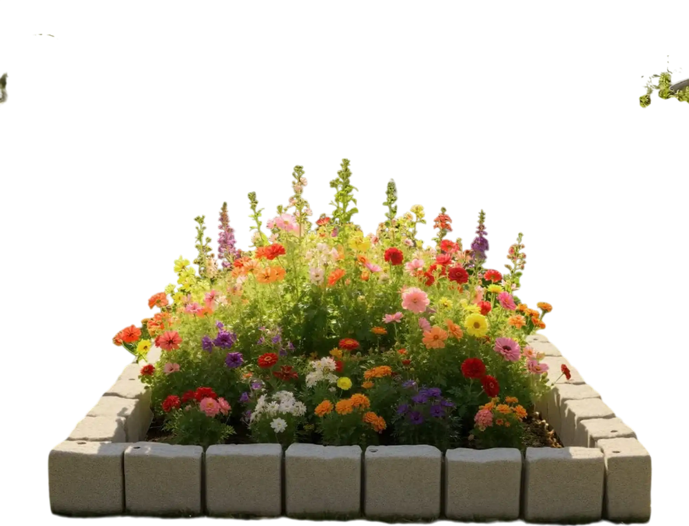 VEVOR Faux Stone Landscape Edging, 15.5 ft Kit, No Dig Garden Edging Border, Blocks for Lawn, Flower Beds, Yard, 4 Pack Each Section Has 6 Bricks 46.85"L x 3.94"W x 6.1"H, 12 Spikes & 4 Corners, Beige