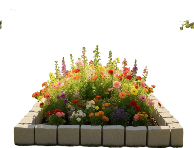 VEVOR Faux Stone Landscape Edging, 15.5 ft Kit, No Dig Garden Edging Border, Blocks for Lawn, Flower Beds, Yard, 4 Pack Each Section Has 6 Bricks 46.85