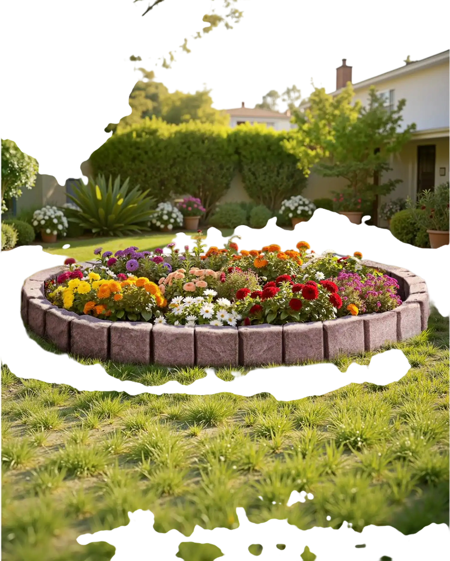 Vevor Lawn Edging Faux Stone Landscape Border 46.8