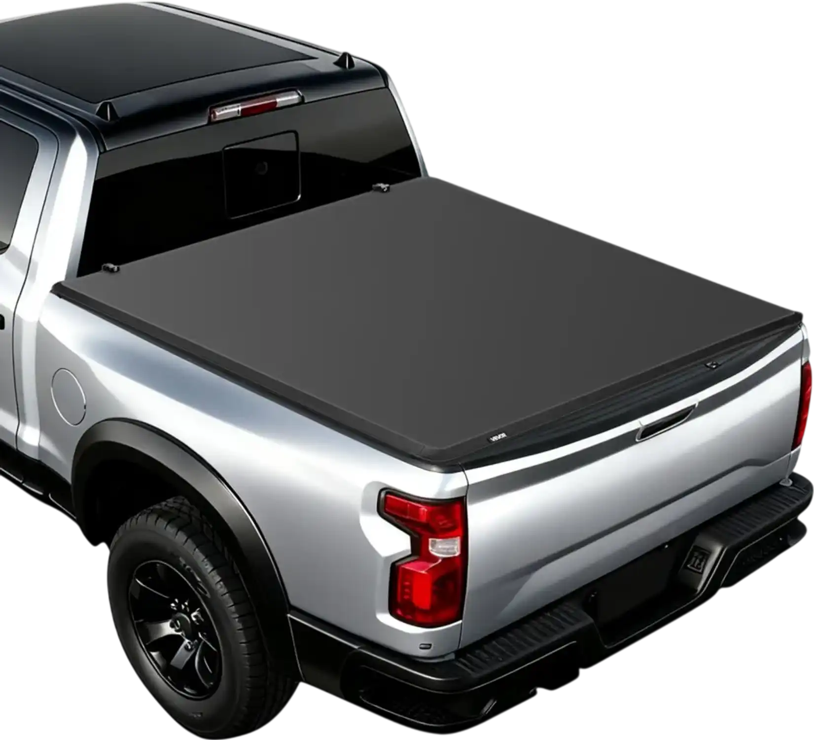 Vevor Tonneau Cover Soft Quad-Fold Truck Bed Cover for 2019-2024 Dodge Ram 1500 6.4' 76