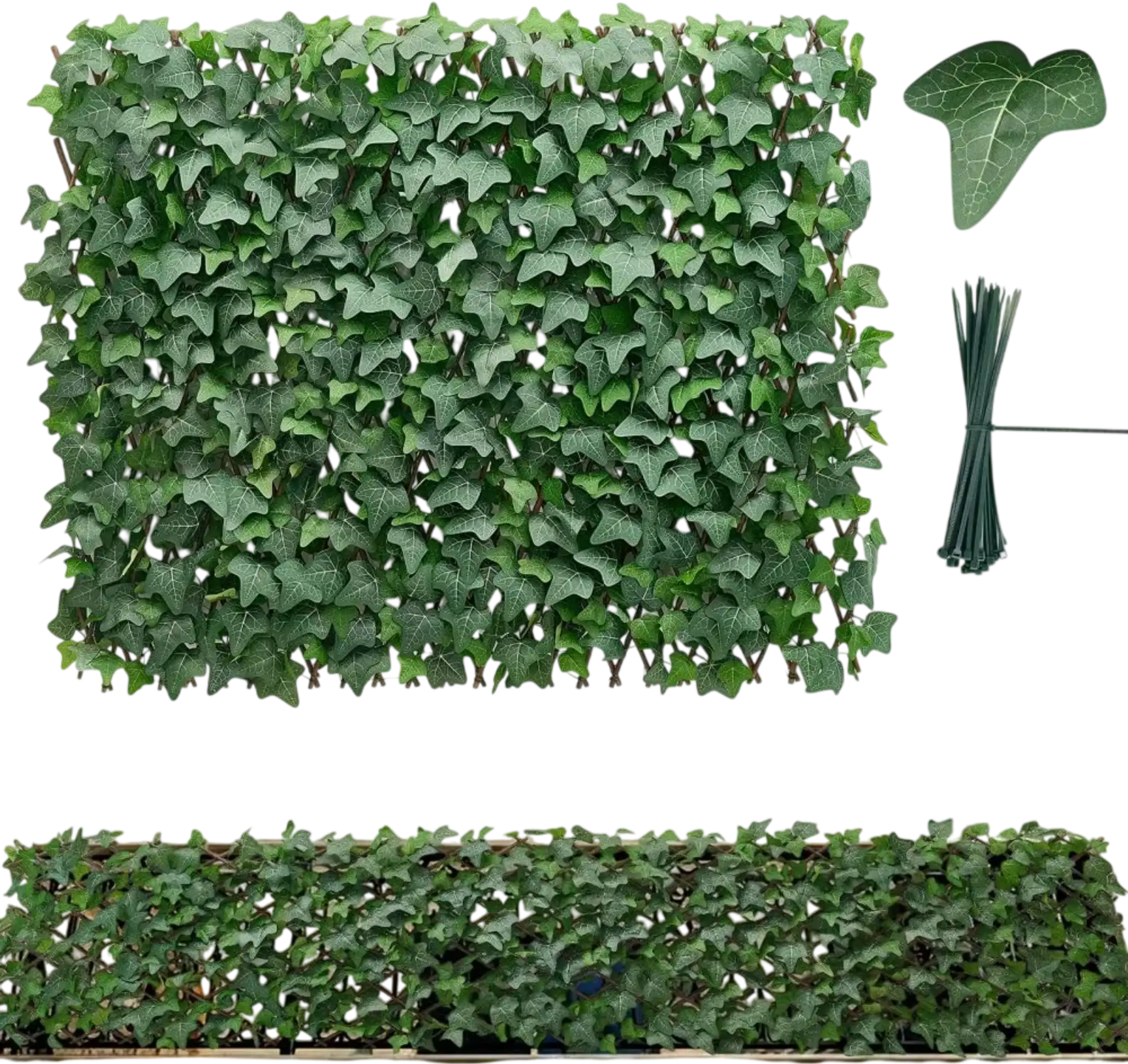 Vevor Artificial Plant Wall Expandable Privacy Screen 25 x 126