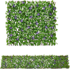 VEVOR Expandable Fence Privacy Screen, 25.5 x 122 in Expand Artificial Plant Wall, Realistic Artificial Ivy Panel with 50 Zip Ties, Decorative Faux Greenery Backdrop Hedges for Balcony Patio Outdoor