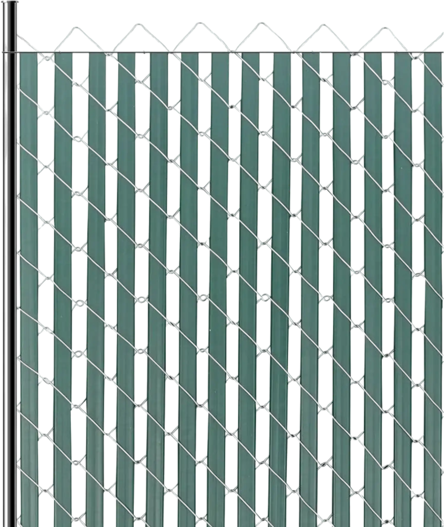Vevor Fence Privacy Slats Double-Wall Bottom-Locking 4' Green New