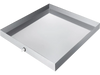 VEVOR 27 x 25 x 2.5 Inch Washing Machine Pan 304 Stainless Steel Washing Machine Drain Pan 18 GA Thickness Heavy Duty Compact Washer Drip Tray with Drain Hole & Hose Adapter
