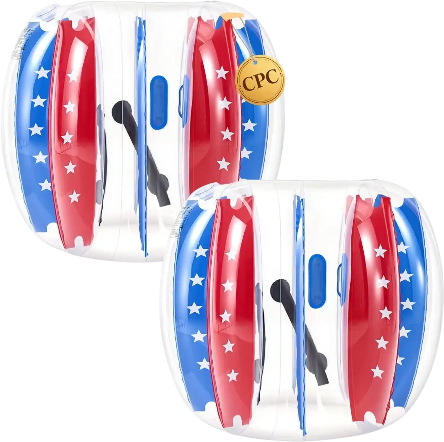Vevor Bumper Ball 2-Pack 4' Inflatable Human Bubble for Teens Blue Red New
