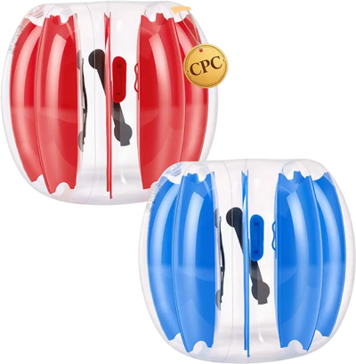 Vevor Bumper Balls 2-Pack 3' Inflatable Human Bubble Balls for Kids Blue + Red New