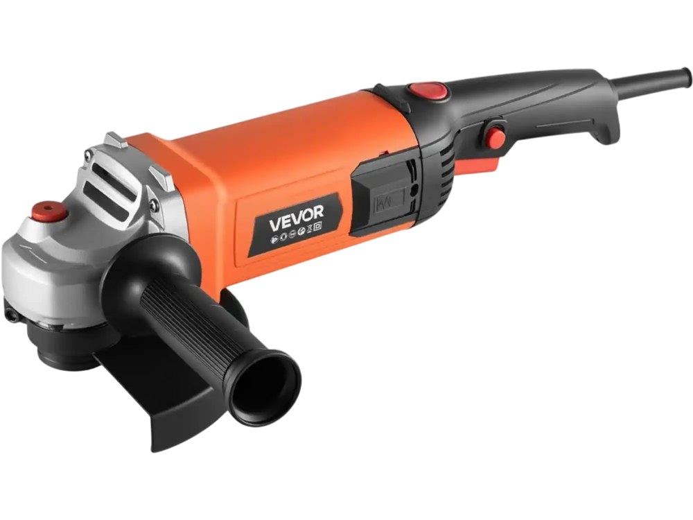 VEVOR Angle Grinder, 7" Electric Grinder Power Tool, 13Amps 8500RPM High-Speed Corded Angle Grinders with 270° Adjustable Dust Guard for Metal Grinding, Cutting, Rust Removal (Disc Not Included)