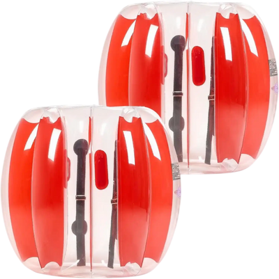Vevor Bumper Balls 2-Pack 3' Inflatable Body Sumo Zorb Ball Red Stripes New