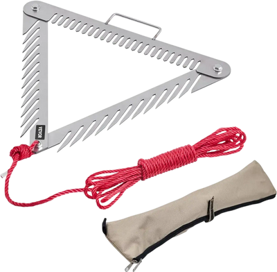 Vevor Aquatic Weed Rake Triangular Stainless Steel 24