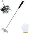 VEVOR Telescoping Magnetic Sweeper Pickup Tool, 3.5inch Handheld Screws Parts Finder with 35LB Pull Capacity, Retractable Handle 8.3 to 33 inches with Strong Magnet, Pick up Nails Screws Metal Parts