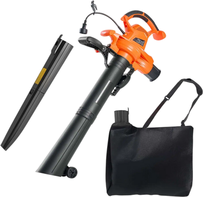 Vevor Electric Leaf Blower 3-in-1 Blower Vacuum Mulcher 12 Amp 250 MPH 400 CFM New