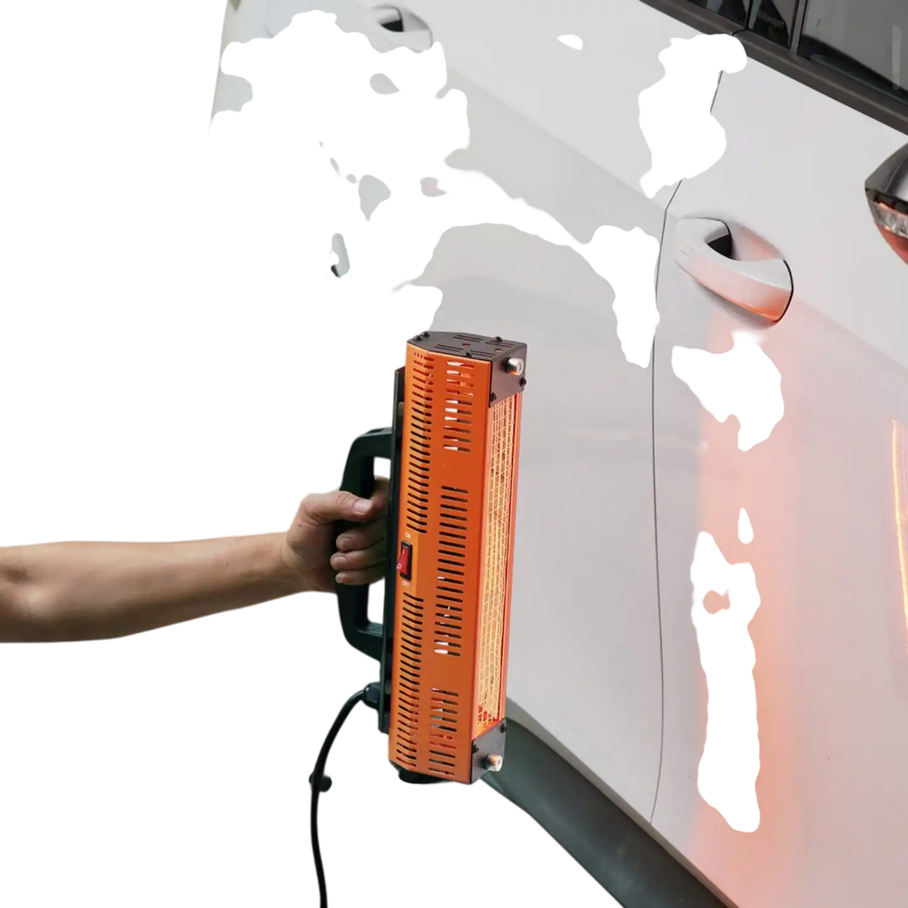 VEVOR Infrared Curing Lamp, 1000W High Power, Handheld Auto Heating Car Curing Light, 2.48 sq.ft Baking Area Spray Baking Booth Heaters, Paint Dryer for On-Site Repair, Engine Drying