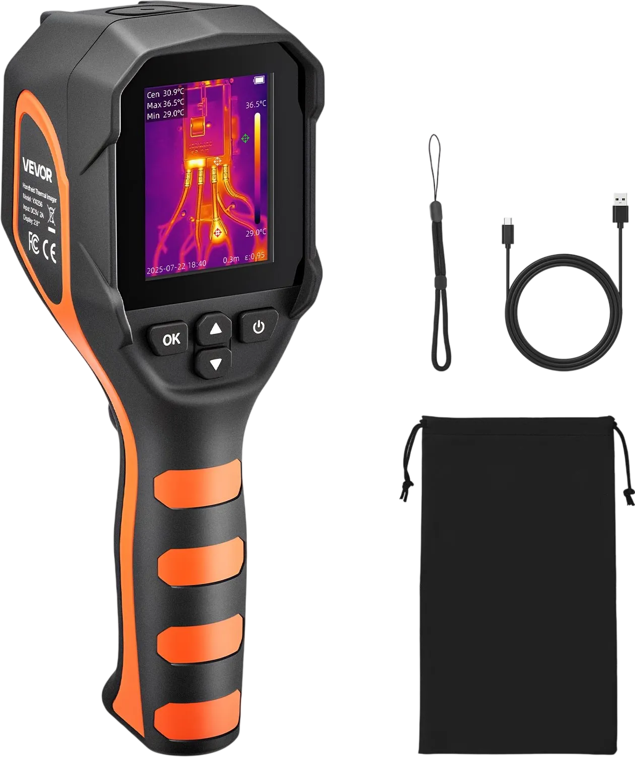 Vevor Thermal Imaging Camera 320 x 240 Super Resolution with 2.8