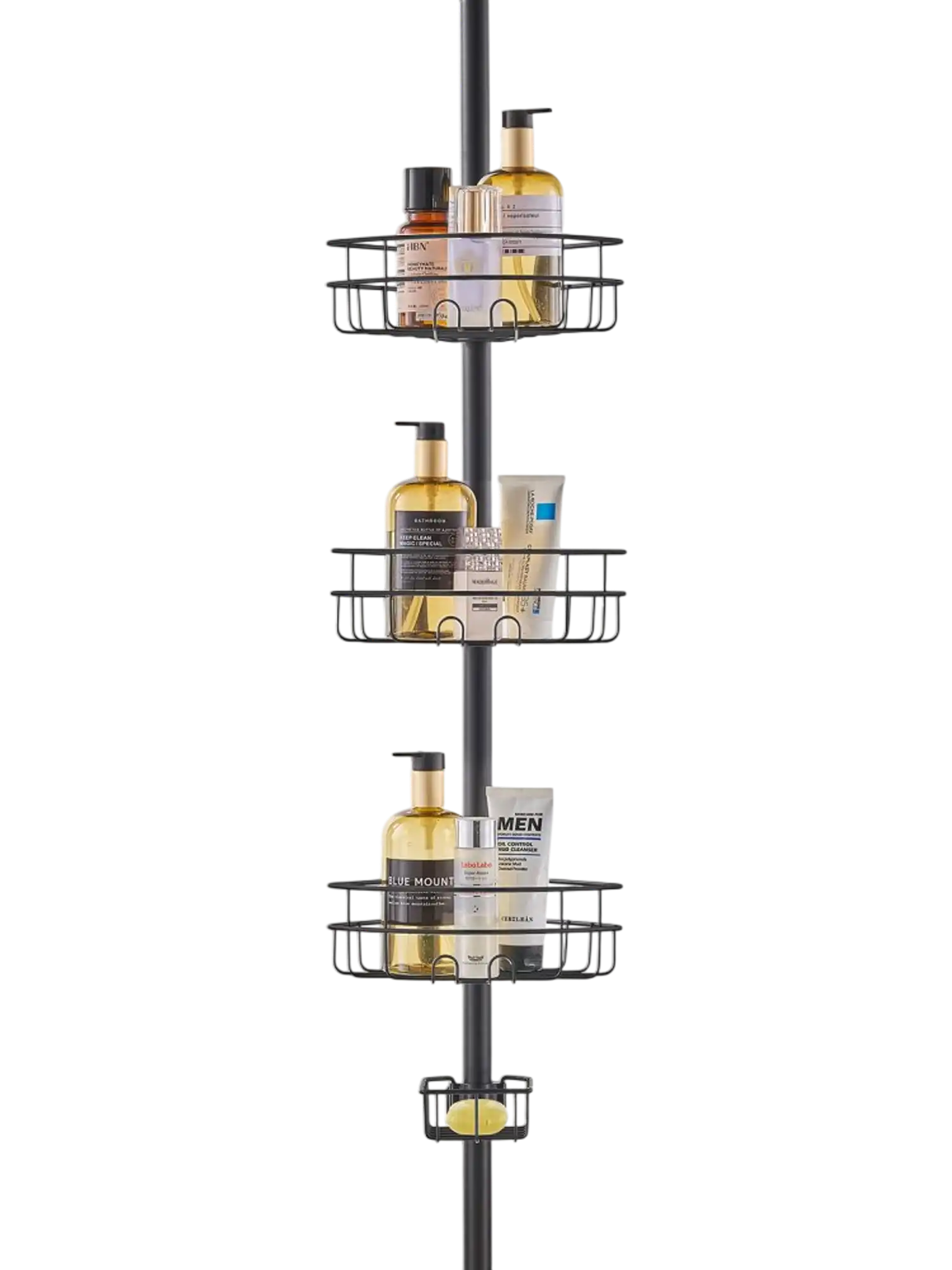Vevor Shower Caddy Adjustable Tension Pole Corner Organizer 39