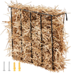 VEVOR Livestock Hay Feeder, 24 Gallons Large Capacity, Heavy-Duty Steel Goat Hay Rack, 27'' Long Wall Mounted Horse Hay Holder, Multiple Sided Feeding Rack for Sheep Farm Livestock Indoor Outdoor