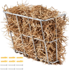 VEVOR Livestock Hay Feeder, 18.5 Gallons Large Capacity, Heavy-Duty Steel Goat Hay Rack, 24.4" Long Wall Mounted Horse Hay Holder, Multiple Sided Feeding Rack for Sheep Farm Livestock Indoor Outdoor