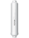 VEVOR Remineralization Filter, 1100 Gallons Remineralization Water Filter Replacement, 1/4" Quick Connect Mineral Filter, Restore Essential Minerals for Water Purifier, Under Sink Water Filter System