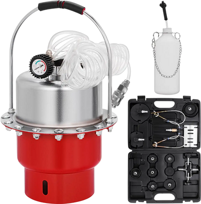 Pneumatic Air Pressure Bleeder Tool Kit Brake Bleeding Garage Workshop Mechanics