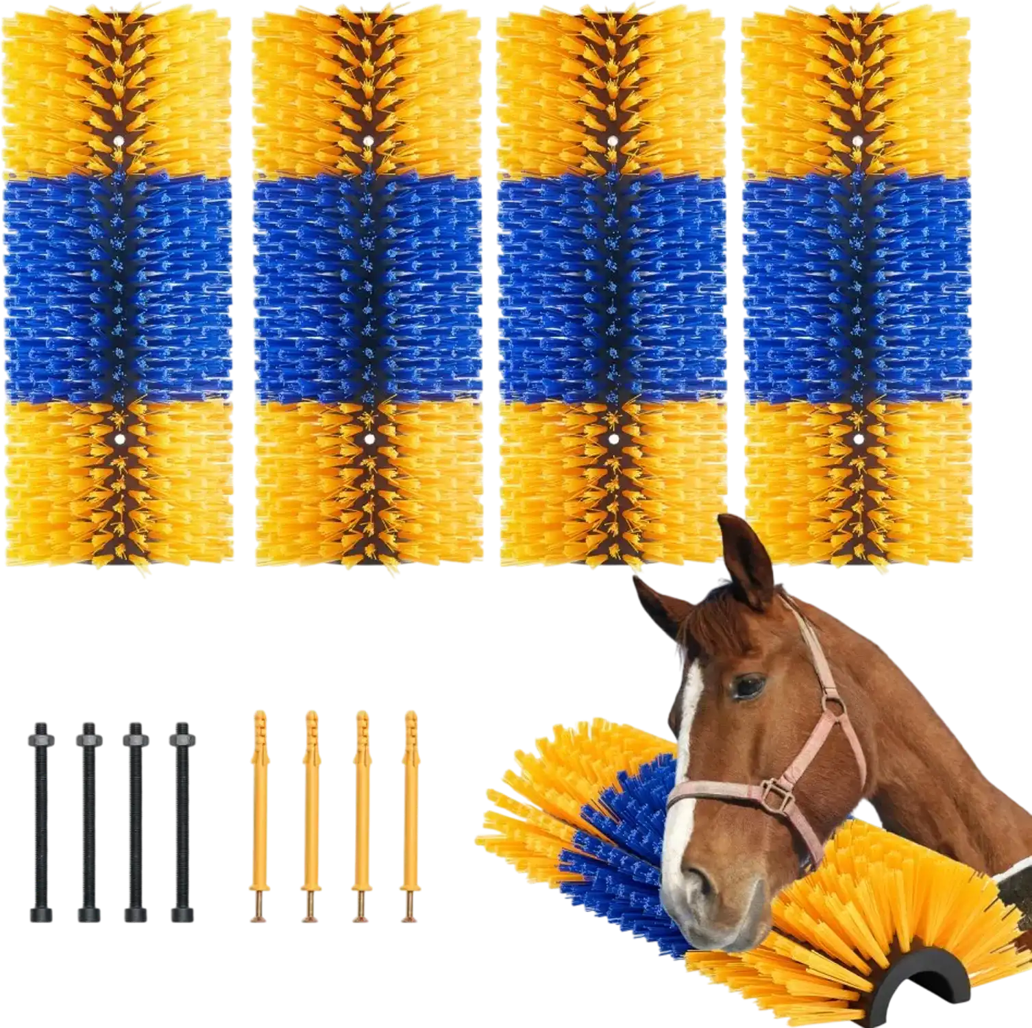Vevor Livestock Scratching Brush 4-Pc 20