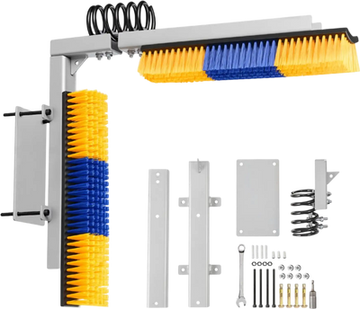 VEVOR 2 Way Livestock Scratching Brush, Dual Sided Goat Scratcher Brush with Mounting Bracket, 16.9