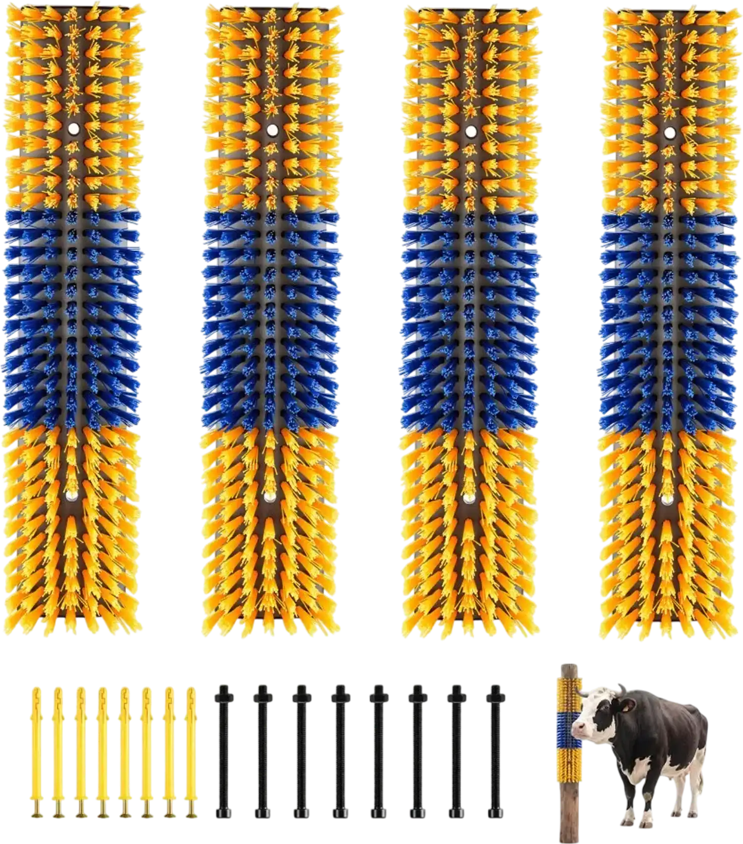 Vevor Livestock Scratching Brush 4-Pc 16.9