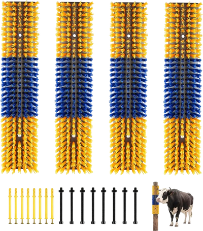 Vevor Livestock Scratching Brush 4-Pc 16.9