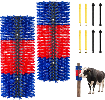 Vevor Livestock Scratch Brush 2-Pc 16.9