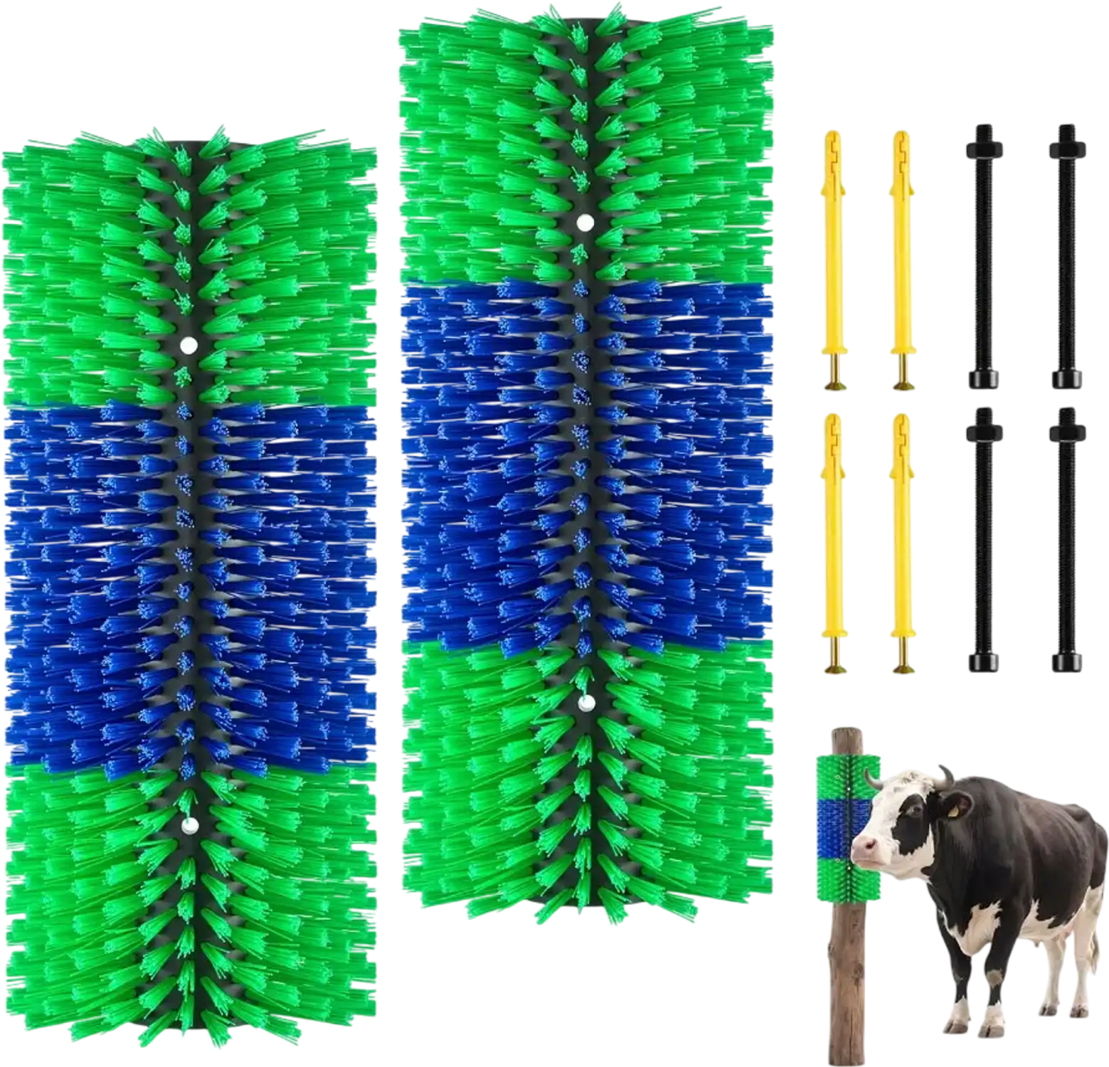 Vevor Livestock Scratch Brush 2-Piece 16.9
