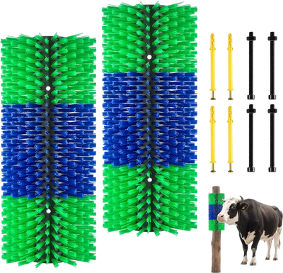 Vevor Livestock Scratch Brush 2-Piece 16.9