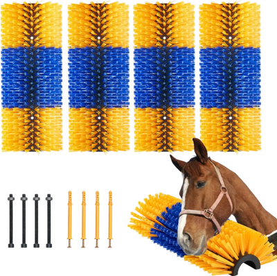 Vevor Livestock Scratching Brush 4-Pc 17.1