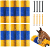 VEVOR Livestock Scratching Brush, 6 Pcs Horse Brush with 12 Screws, 17.1 x 7.5 in Cow Scratcher, for Back Itch Relief & Keep Cleaning, Grooming & Scratching Post for Horse, Pig, Cattle Supplies