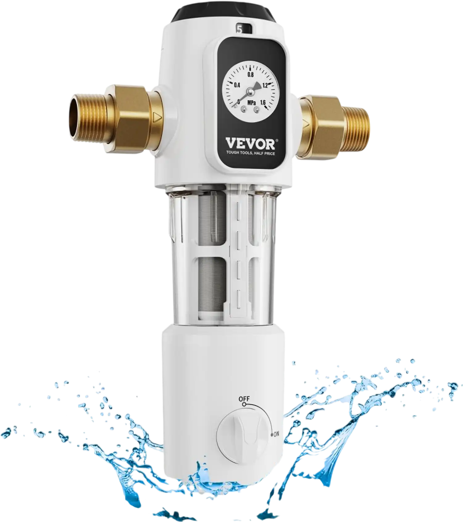 Vevor Spin Down Filter Whole House Sediment Filter for Well Water 3/4