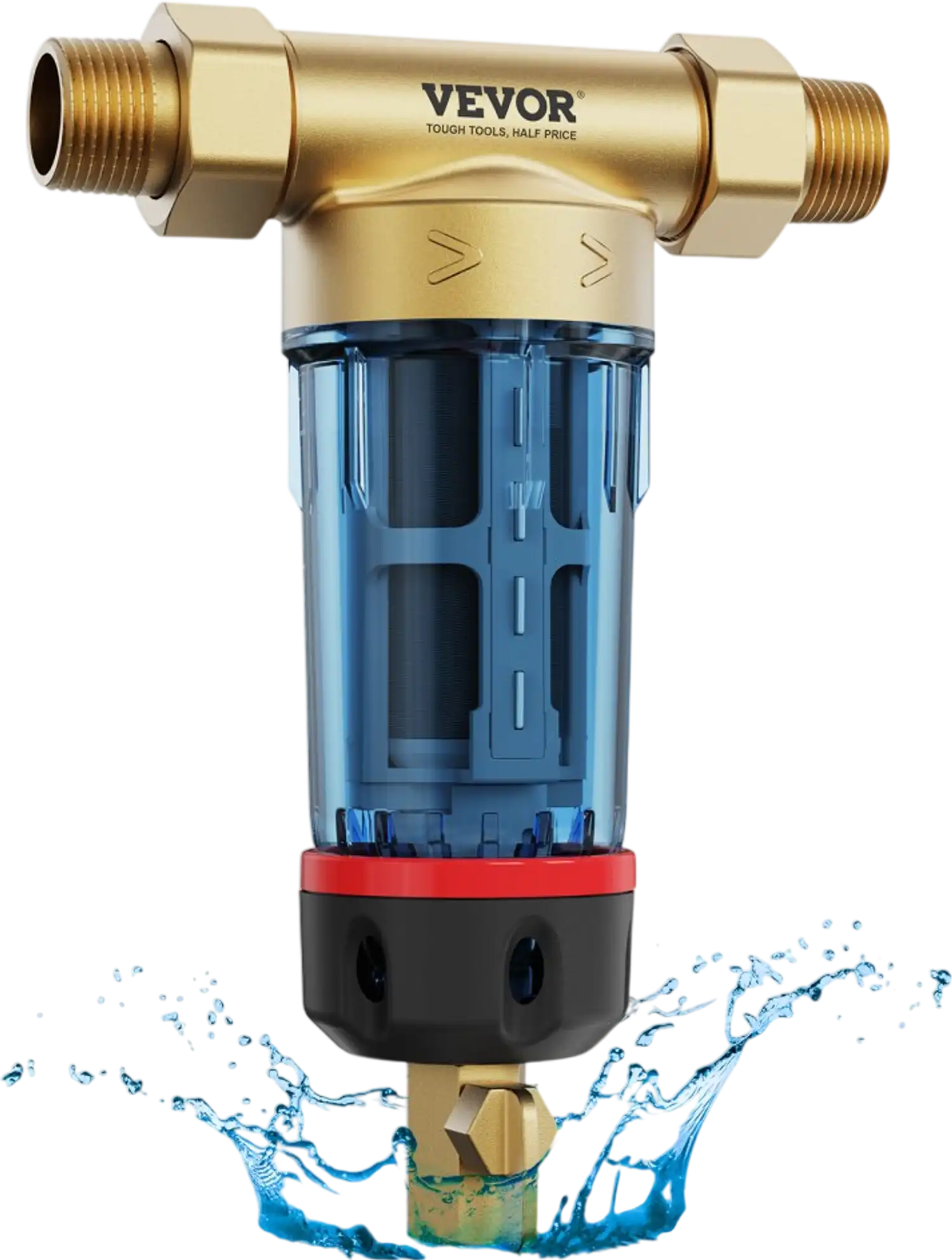 Vevor Sediment Filter Spin Down 40 Micron Whole House Water Filter New
