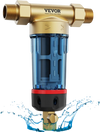 VEVOR Spin Down Filter, 40 Micron Whole House Sediment Filter for Well Water, 3/4" MNPT, 4 T/H High Flow Rate, for Whole House Water Filtration Systems, Well Water Sediment Filter