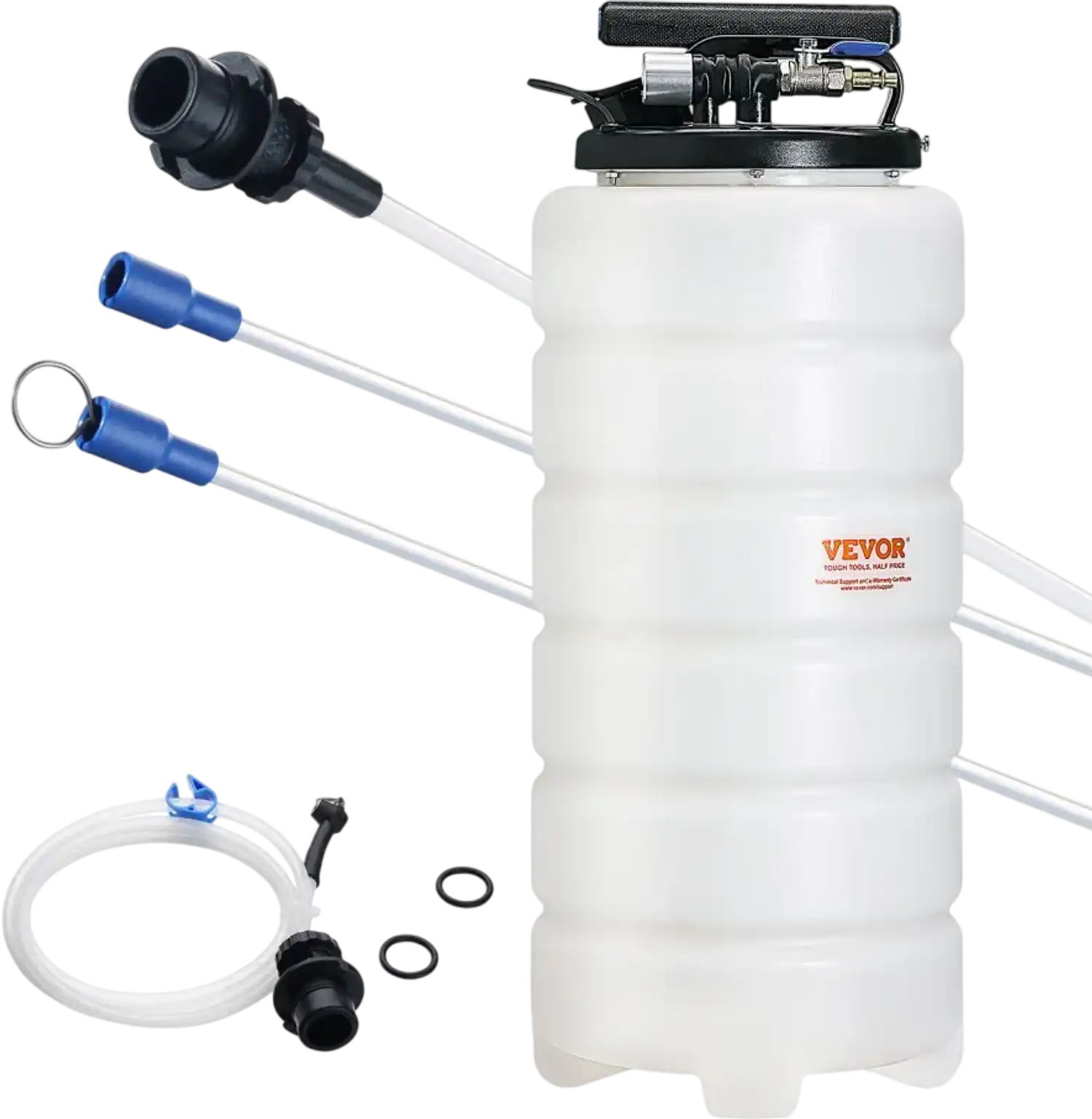 Vevor Fluid Extractor 4 Gallon 15L Pneumatic Manual Oil Changer Vacuum Pump New