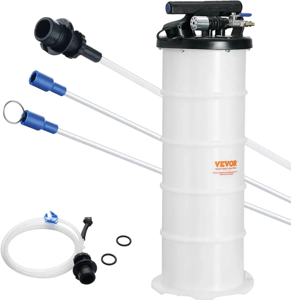 Vevor Fluid Extractor 1.74 Gallon Pneumatic Manual Oil Changer Vacuum ...