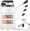 VEVOR Fluid Extractor, 9.5 L Capacity, Manual Vacuum Oil Extractor Pump with 59 in Long Horse & Three 47 in Extension Tubes, Oil Change Pump with HDPE Tank for Cars, Lawn Mowers, Boats, Motorcycles