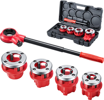Vevor Pipe Threader Ratchet Kit with 4 Dies 1/2