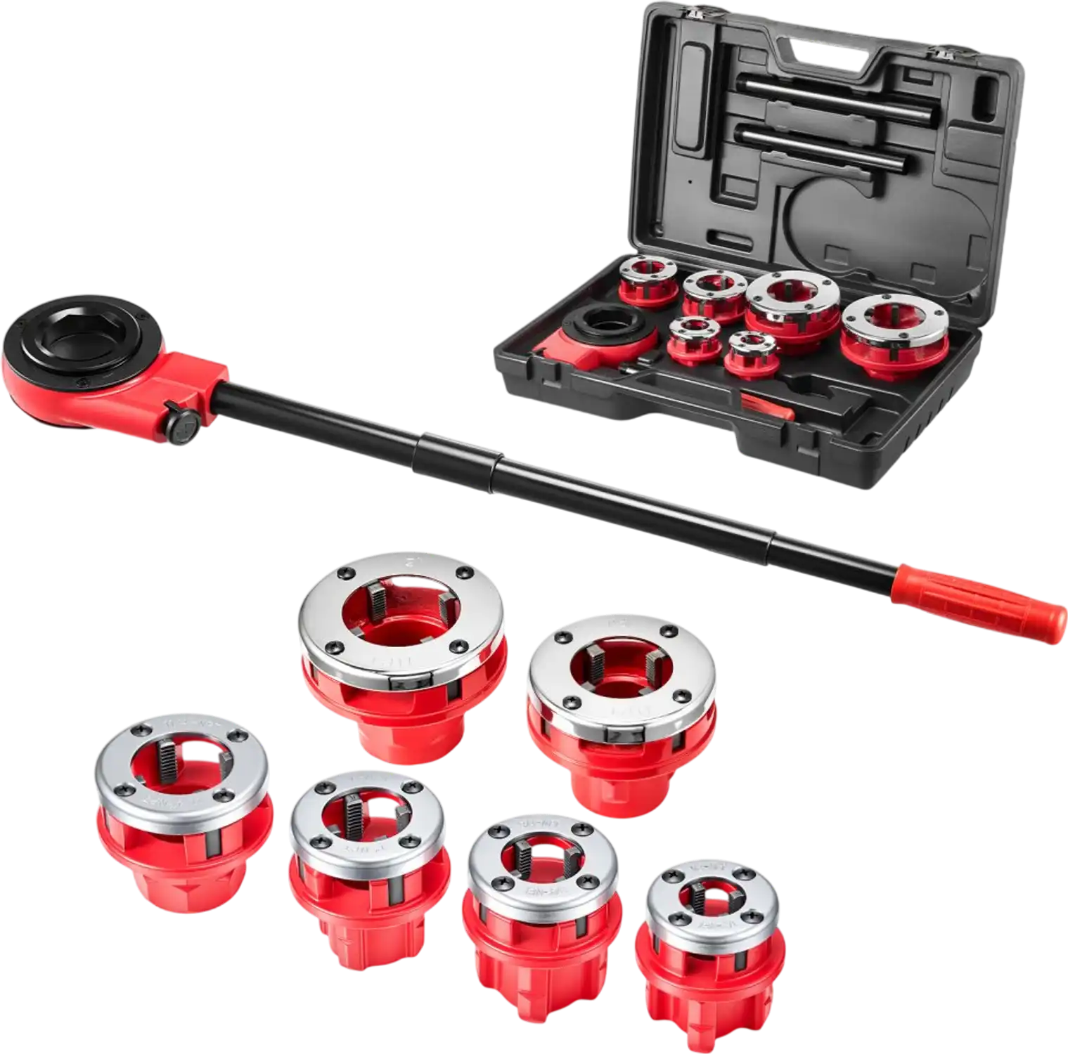 Vevor Pipe Threader Ratchet Pipe Threader Kit 1/2