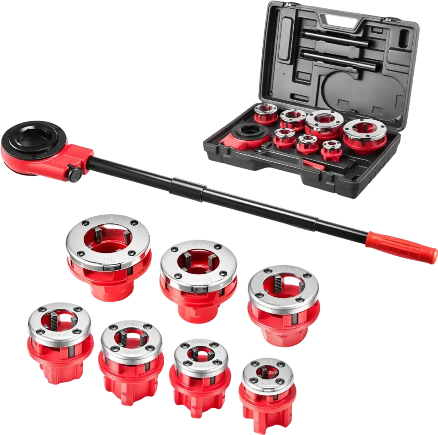 Vevor Pipe Threader Kit Ratcheting 7-Die 3/8