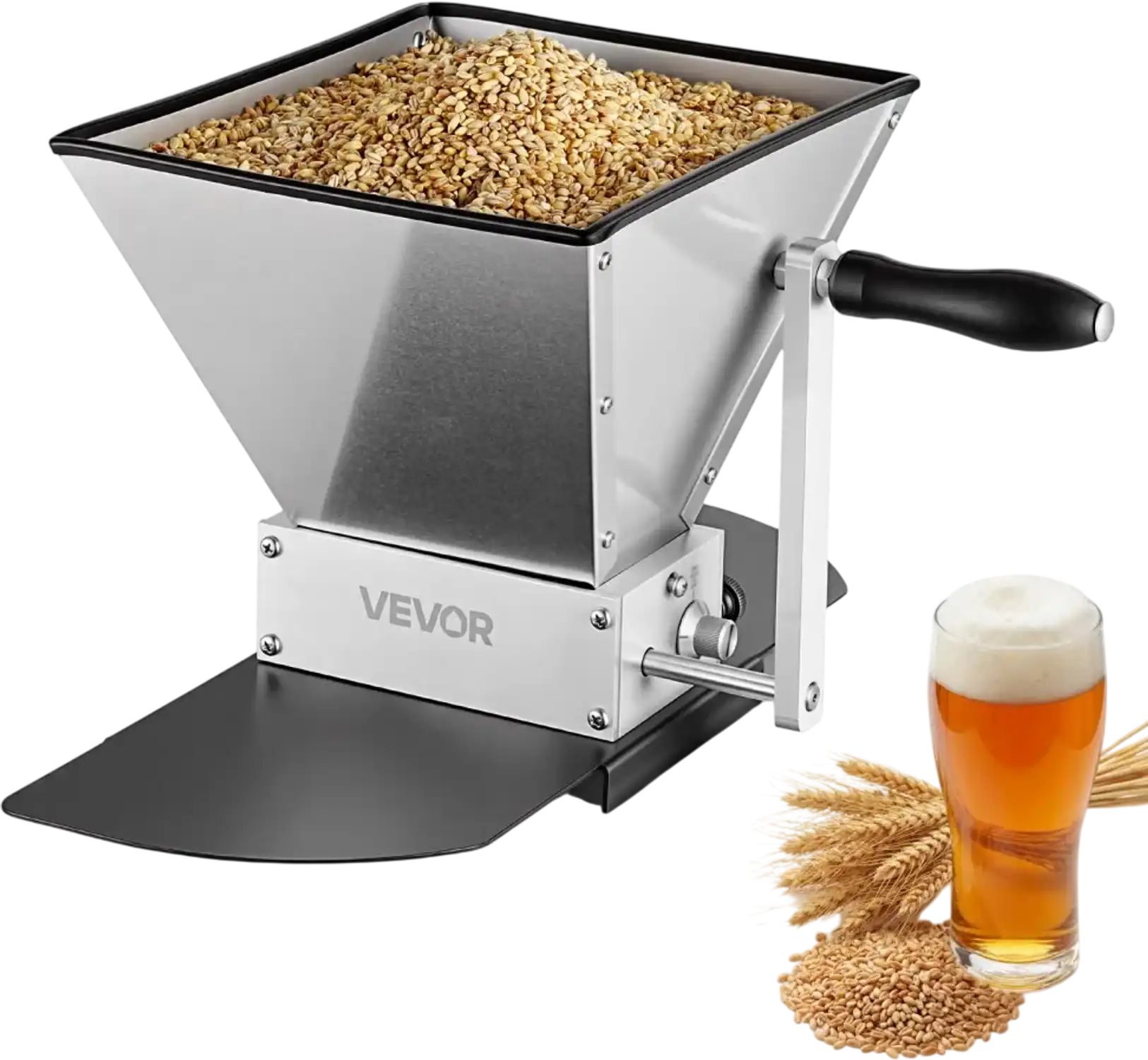 Vevor Grain Mill Manual Malt Grinder for Homebrewing New