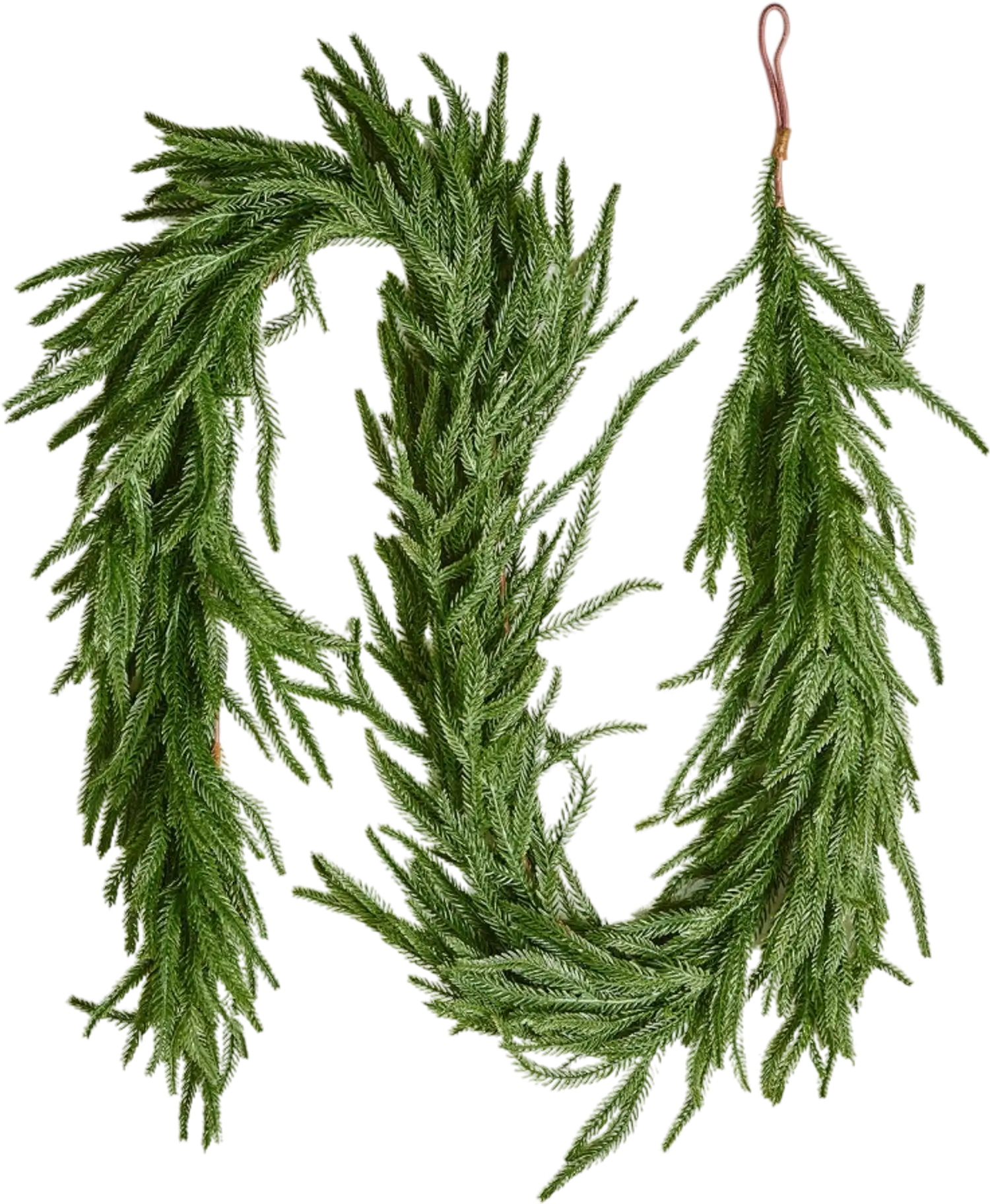 Vevor Christmas Garland 6' Realistic Norfolk Pine Artificial Greenery New
