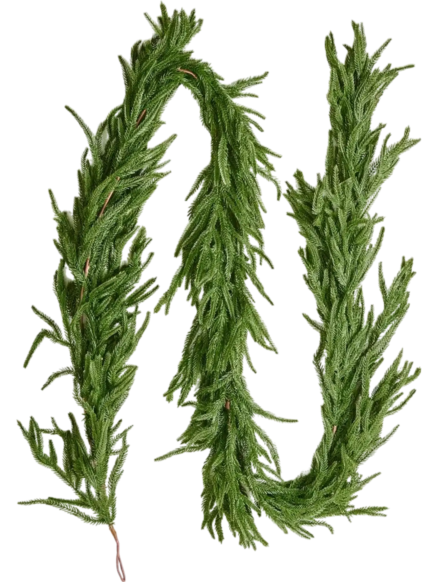 Vevor Christmas Garland 9' Realistic Norfolk Pine Artificial Greenery New