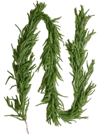 Vevor Christmas Garland 9' Realistic Norfolk Pine Artificial Greenery New