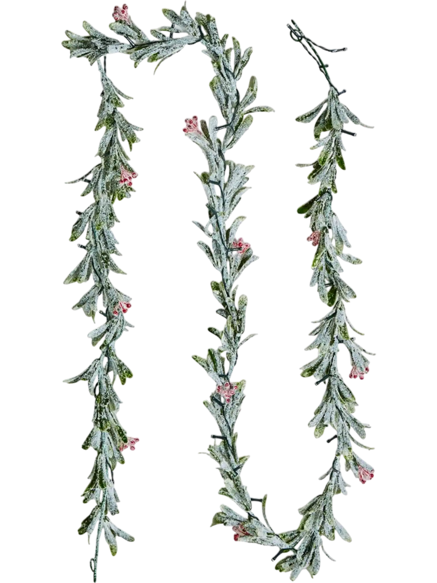 Vevor Christmas Garland 9' Faux Olive Branch with 30 LED Lights New