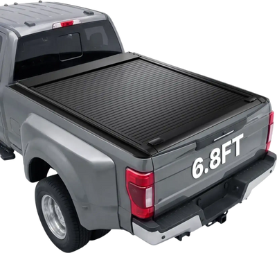 VEVOR Retractable Tonneau Cover 6.8FT Hard Truck Bed Cover Manual Retract, Compatible with 2017-2026 Ford F-250/350 Super Duty 6.8FT Bed (81.9