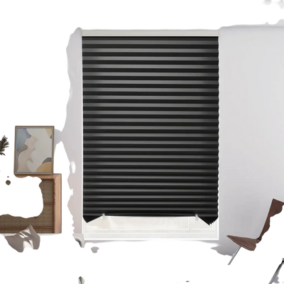 VEVOR Paper Blinds, 6 Pack, 36 in x 72 in, Temporary Blackout Pleated Paper Shades, No Tools No Drilling, Pleated Blinds with Adhesive, Easy to Cut and install, for Indoor Windows, Kitchen, Bedroom