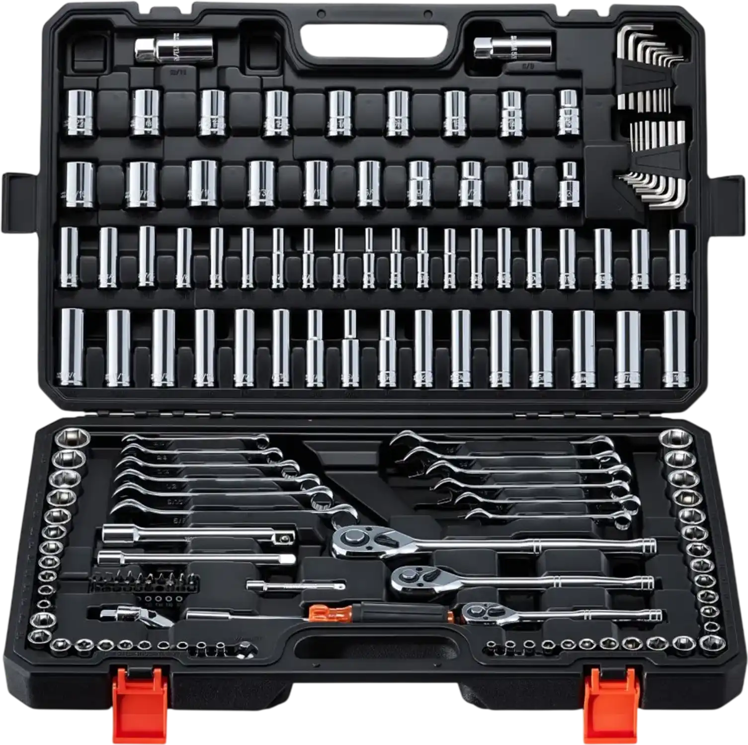Vevor Mechanics Tool Set 159-Piece SAE and Metric Socket Kit with 1/4