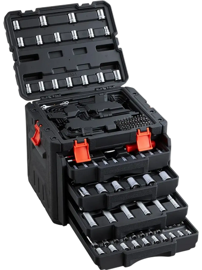 Vevor Mechanics Tool Set 230-Piece SAE and Metric Socket Set with Storage Case New