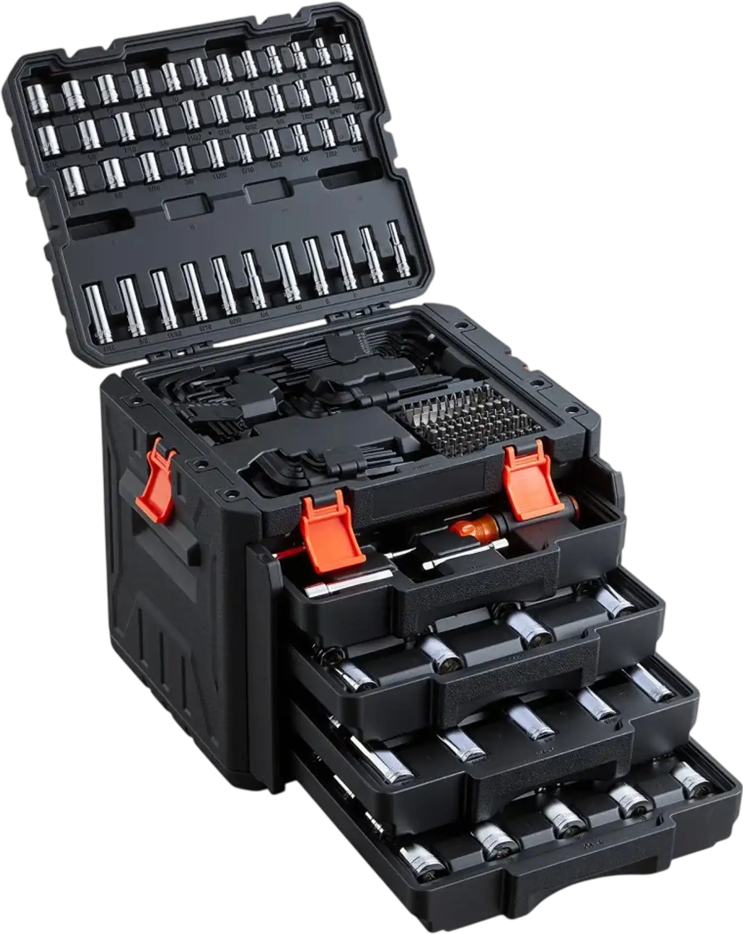 Vevor Mechanics Tool Set 256-Piece SAE and Metric Socket Wrench Kit with Storage Case New